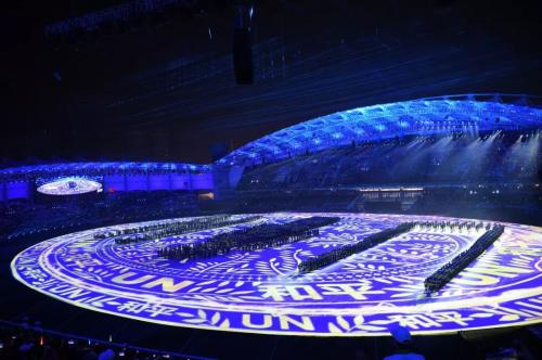 开幕式文艺表演《和平之师》。<a target='_blank' href='http://www.chinanews.com/'>中新社</a>记者 侯宇 摄 点击进入下一页