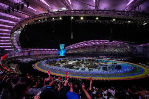 入场仪式结束。<a target='_blank' href='http://www.chinanews.com/'>中新社</a>记者 何蓬磊 摄 点击进入下一页